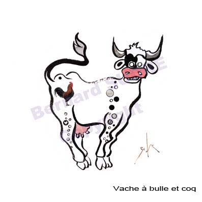 vache bulles et coq